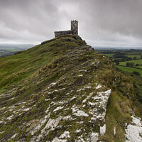 Buy canvas prints of Church with a view - Brentor by Sebastien Coell