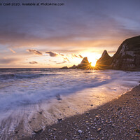 Buy canvas prints of Westcombe Bay Sunset by Sebastien Coell