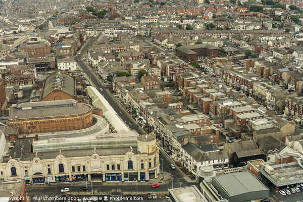 Majestic Blackpool A Birdseye View Picture Board by Paul Chambers