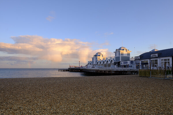 South Parade Pier in gold Light Picture Board by Paul Chambers