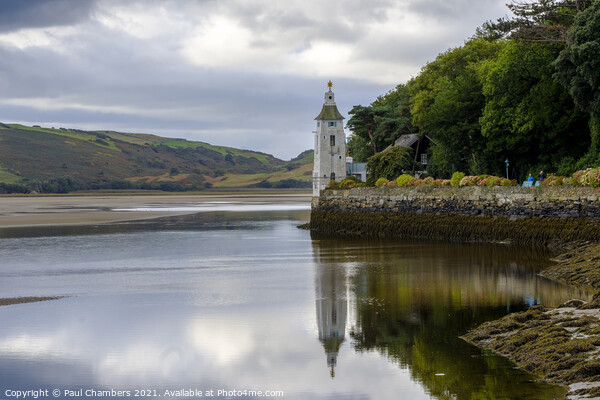 The Afon Dwyryd at Portmeirion North Wales.  Picture Board by Paul Chambers