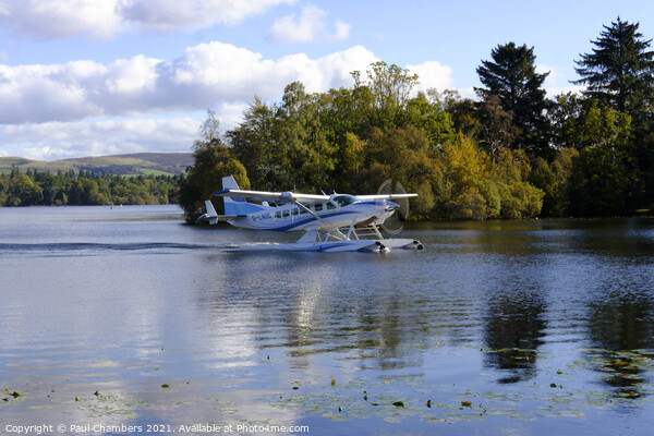Seaplane Loch Lomond Picture Board by Paul Chambers