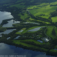 Buy canvas prints of Aerial View Loch Lomond by Paul Chambers
