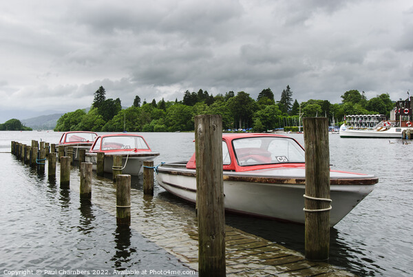 Hire Boats Lake Windwermere Picture Board by Paul Chambers