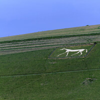 Buy canvas prints of The Alton Barnes white horse by Paul Chambers