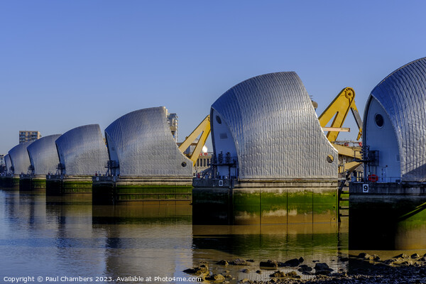  Thames Barrier, London - England, Picture Board by Paul Chambers