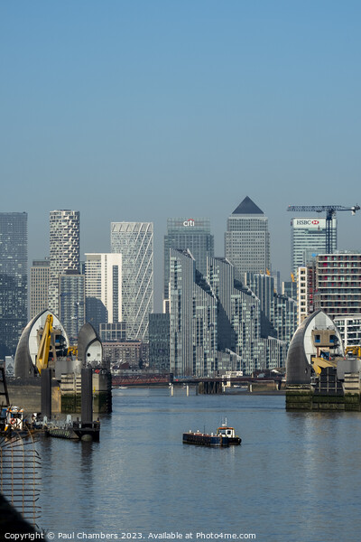 The Mighty Thames Barrier Picture Board by Paul Chambers