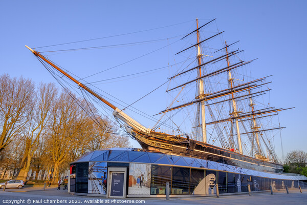 Majestic Cutty Sark Iconic British Tea Clipper Picture Board by Paul Chambers
