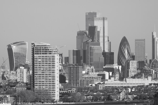 Majestic London Skyline Picture Board by Paul Chambers