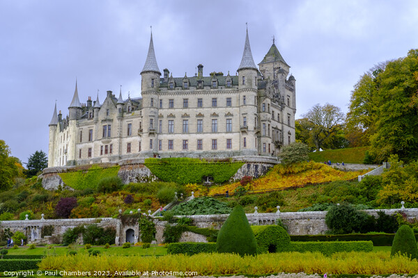 Majestic Dunrobin Castle overlooking the Moray Fir Picture Board by Paul Chambers