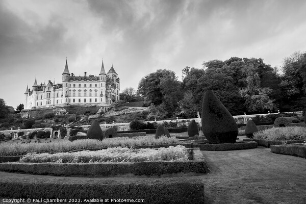 Majestic Dunrobin Castle overlooking Moray Firth Picture Board by Paul Chambers