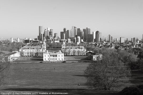 A Captivating View of Greenwich and Canary Wharf Picture Board by Paul Chambers