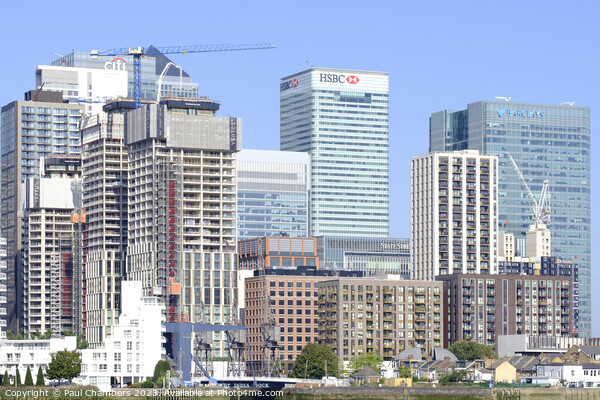 Canary Wharf: London's Financial Powerhouse Picture Board by Paul Chambers