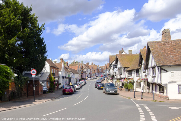 Historical Charm of Lavenham High Street Picture Board by Paul Chambers