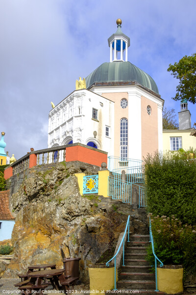 Folly In Portmeirion Picture Board by Paul Chambers