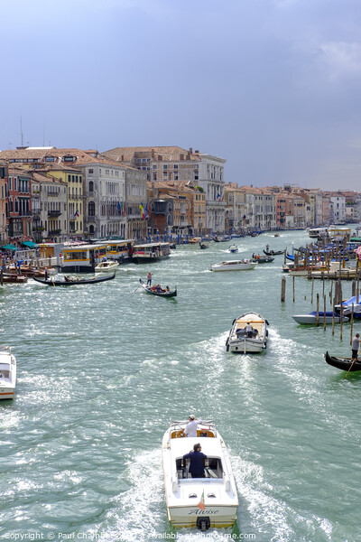 The Grand Canal in Venice, Italy, a perfect place to enjoy the beauty of the city Picture Board by Paul Chambers