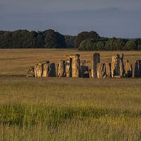 Buy canvas prints of Stonehenge In Golden light by Paul Chambers