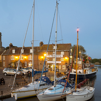 Buy canvas prints of  Wareham Quay at dusk by Paul Chambers