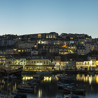 Buy canvas prints of Brixham in Twilight. by Paul Chambers