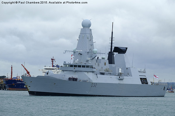  HMS Daring Picture Board by Paul Chambers
