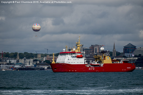 HMS Protector Picture Board by Paul Chambers