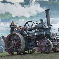 Buy canvas prints of The Powerful and Nostalgic Traction Engine at The  by Paul Chambers