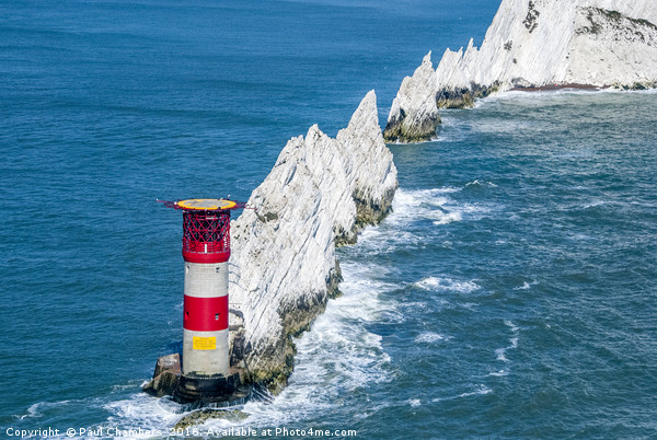 The Needles Lighthouse Picture Board by Paul Chambers