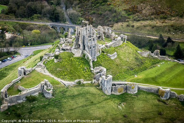Corfe Castle Picture Board by Paul Chambers