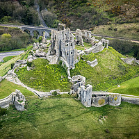 Buy canvas prints of Corfe Castle by Paul Chambers