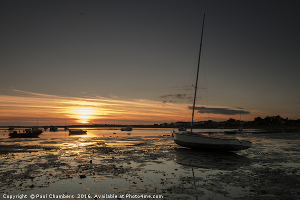Majestic Sunset over Christchurch Harbour Picture Board by Paul Chambers