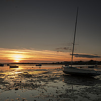Buy canvas prints of Majestic Sunset over Christchurch Harbour by Paul Chambers