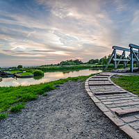 Buy canvas prints of Caen Hill Locks Sunset by Paul Chambers