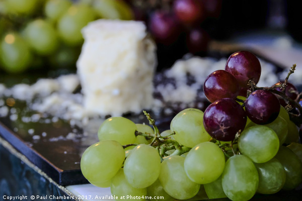 Grapes & Cheese Picture Board by Paul Chambers