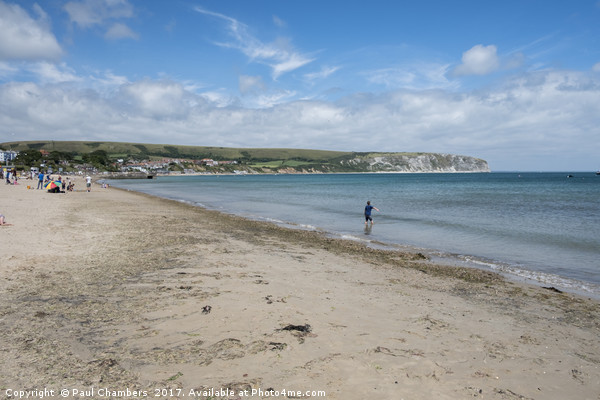 Swanage Beach Picture Board by Paul Chambers