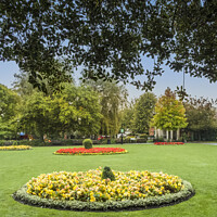 Buy canvas prints of Abbey Gardens Winchester by Paul Chambers