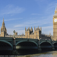 Buy canvas prints of Westminster bridge & Big Ben by Paul Chambers