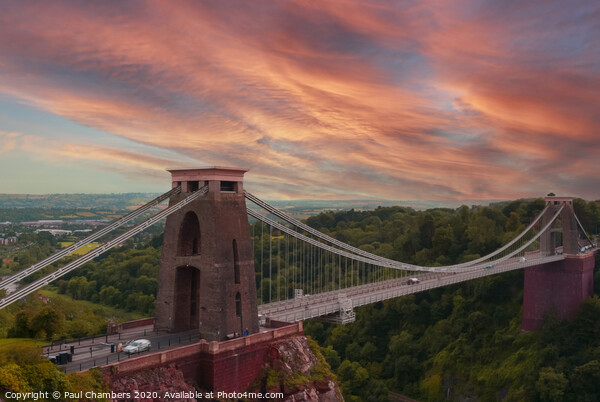 Clifton Suspension Bridge Picture Board by Paul Chambers