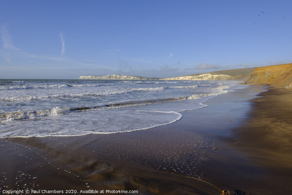 Compton Bay Isle Of Wight Picture Board by Paul Chambers