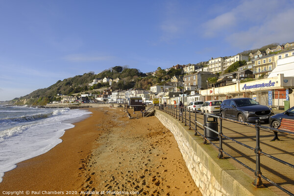 Ventnor Isle Of Wight Picture Board by Paul Chambers