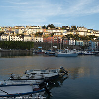 Buy canvas prints of Brixham Harbour Devon with fishing trawlers moored by Paul Chambers