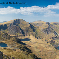 Buy canvas prints of Glyderau Panorama by Mark Tomlinson