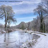 Buy canvas prints of The Icy Millpond by Mark Tomlinson