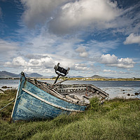 Buy canvas prints of Weathered Boat on the Irish Coast by Mark Tomlinson