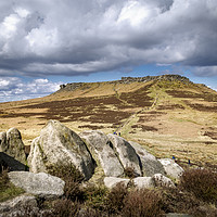 Buy canvas prints of Higger Tor from Carl Wark by Mark Tomlinson