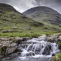 Buy canvas prints of Great End from The River Derwent by Mark Tomlinson