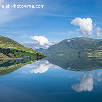 Buy canvas prints of Morning Calm on the Fjord by Mark Tomlinson