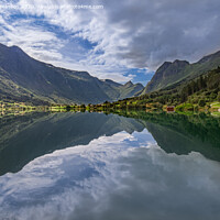 Buy canvas prints of Norwegian Lake in the Morning by Mark Tomlinson