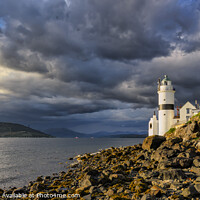 Buy canvas prints of Drama in the sky at Cloch Lighthouse by GBR Photos