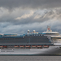 Buy canvas prints of Caribbean Princess on the RiverClyde by GBR Photos