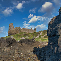 Buy canvas prints of Dunure Castle by GBR Photos